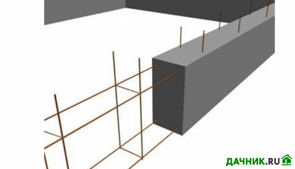 Схема армирования ленточного фундамента